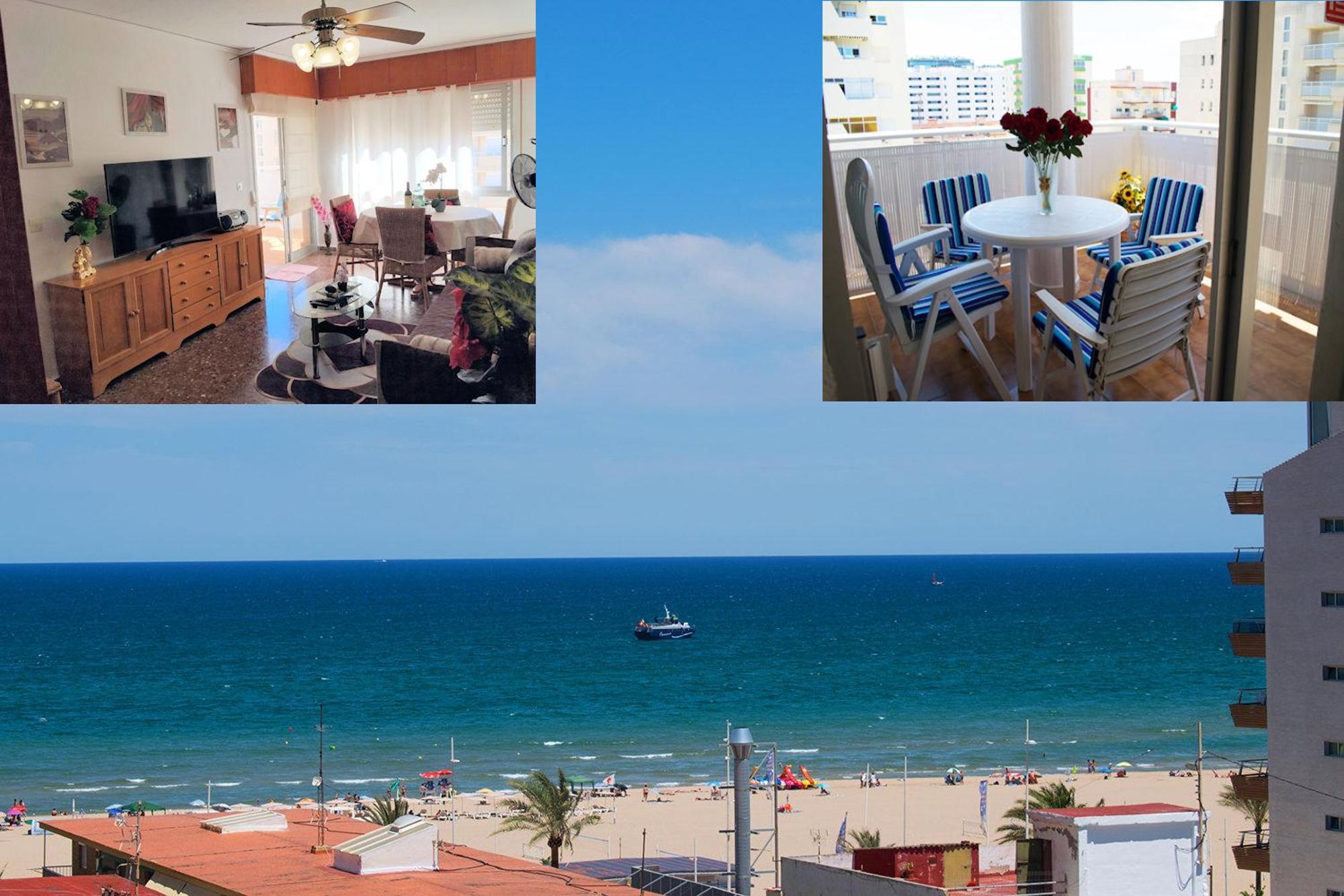 El Tiburon - Piso Con Espectaculares Vistas Al Mar - Solo Para Familias Ideal Para 4 Personas - Aire - Calefaccion - Ganador Award 2025, 2024, 2023, 2022 Playa de Gandia Экстерьер фото